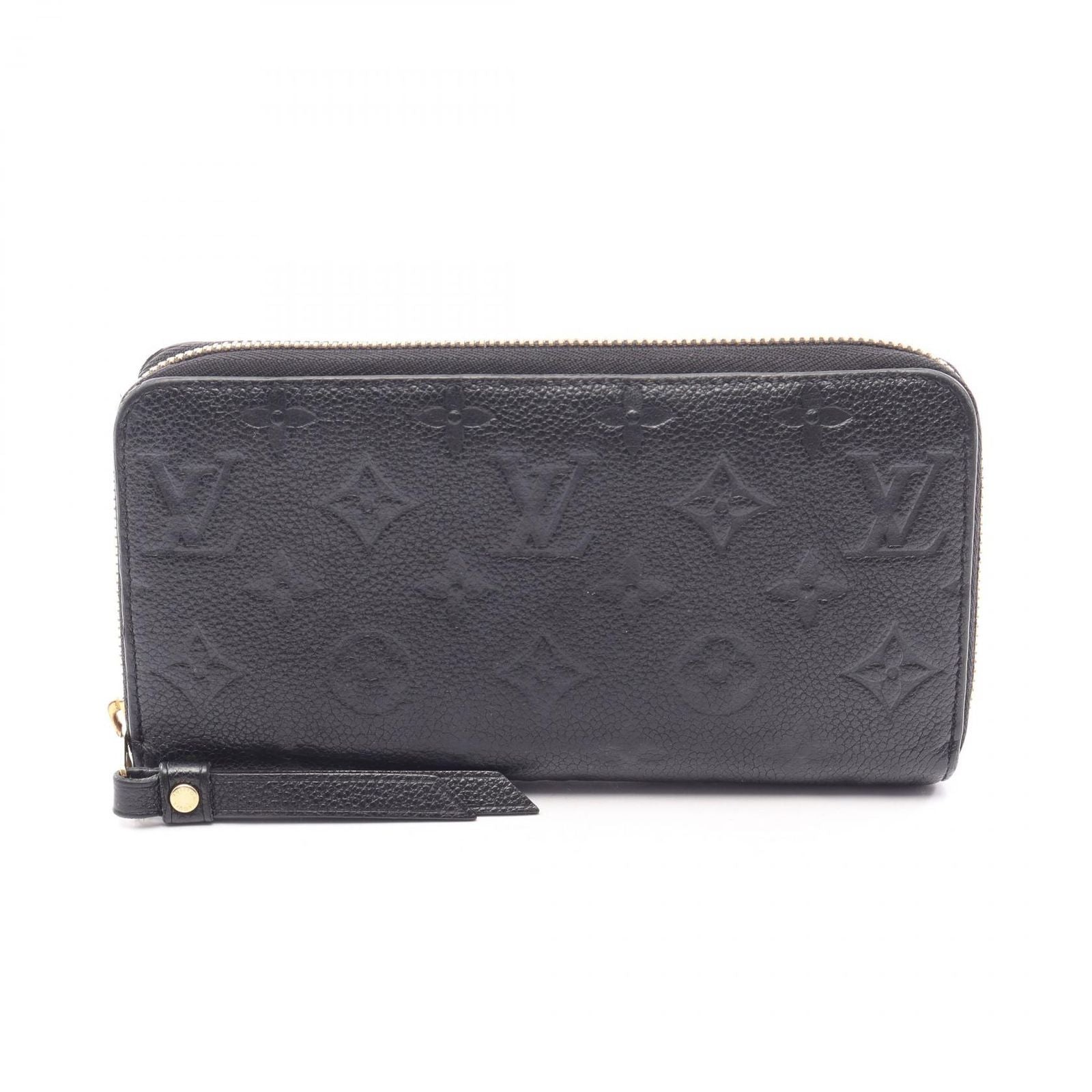 Louis Vuitton Round Wallet Zippy Noir Leather