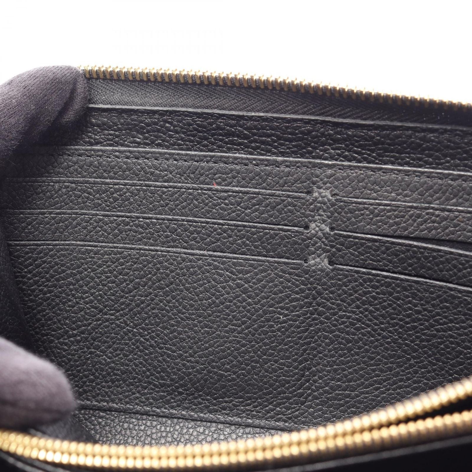 Louis Vuitton Round Wallet Zippy Noir Leather — view 6