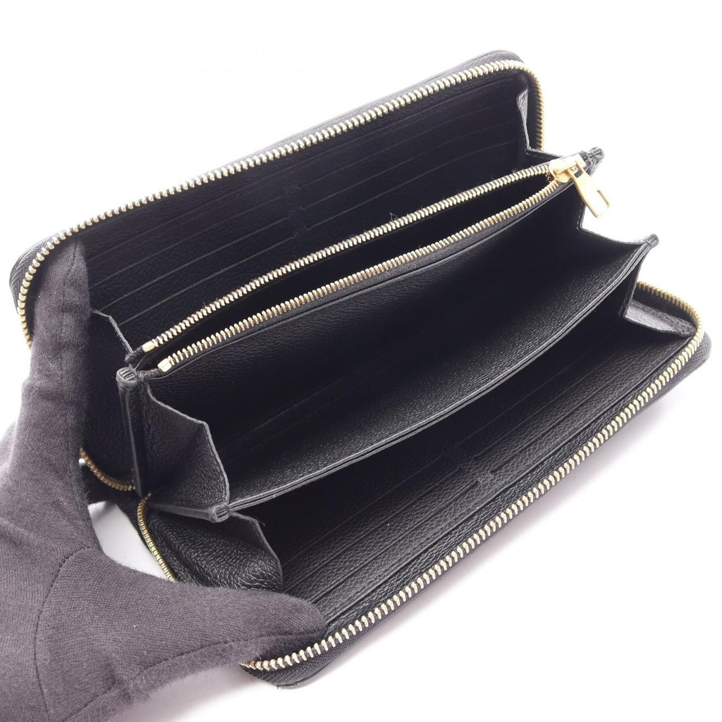 Louis Vuitton Round Wallet Zippy Noir Leather — view 3