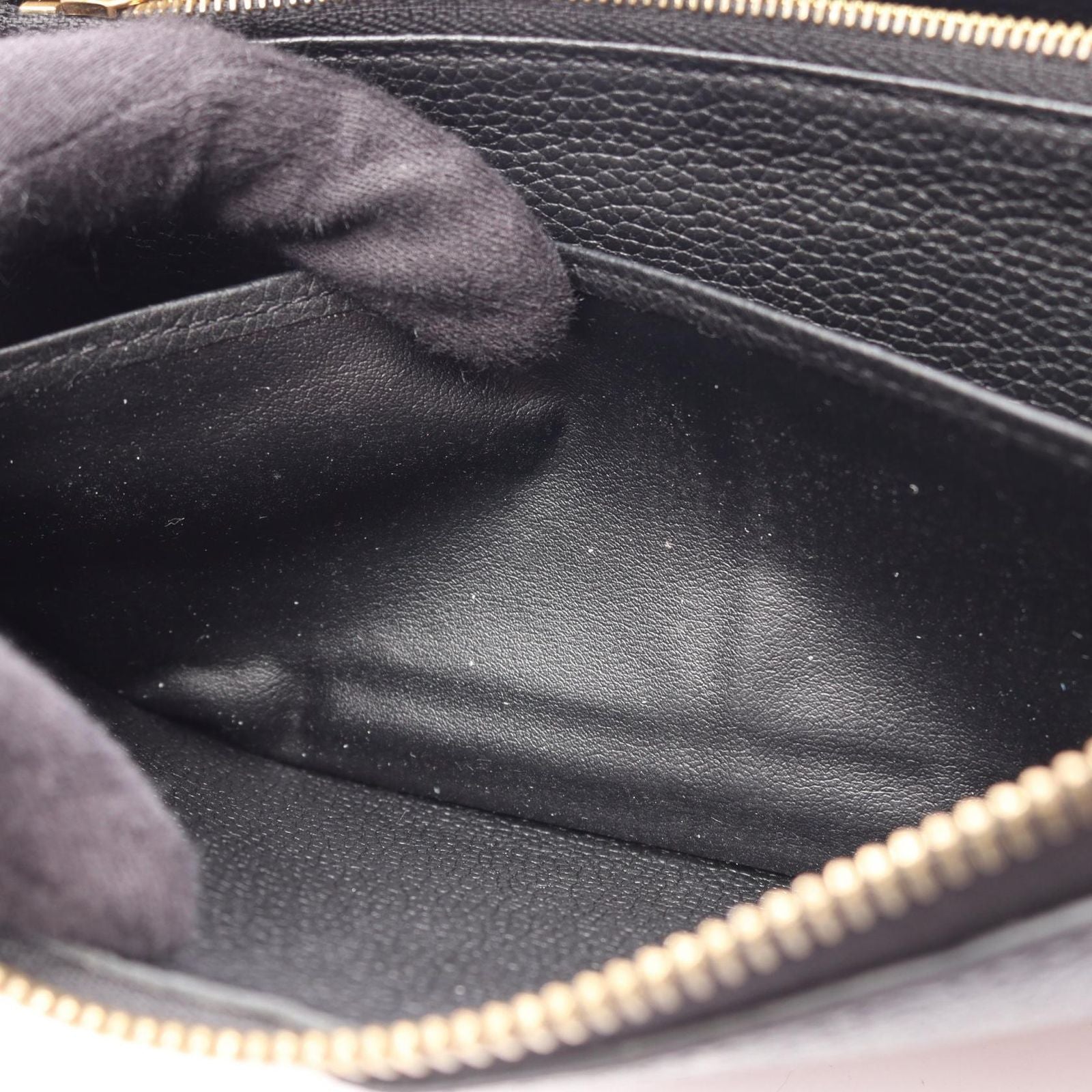Louis Vuitton Round Wallet Zippy Noir Leather — view 5