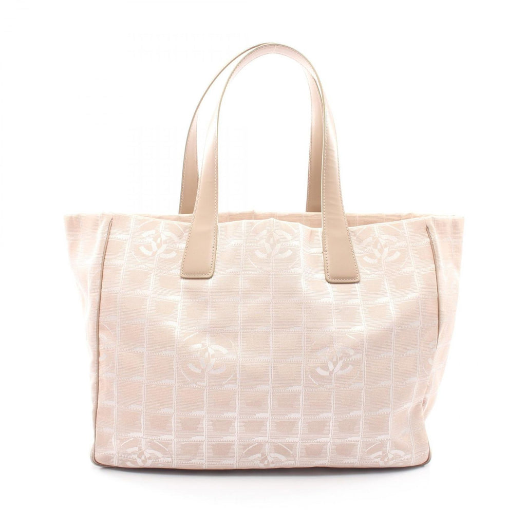 Chanel Tote New Travel Line Beige Leather