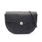 Dior Shoulder Bag CD Logo Black Leather