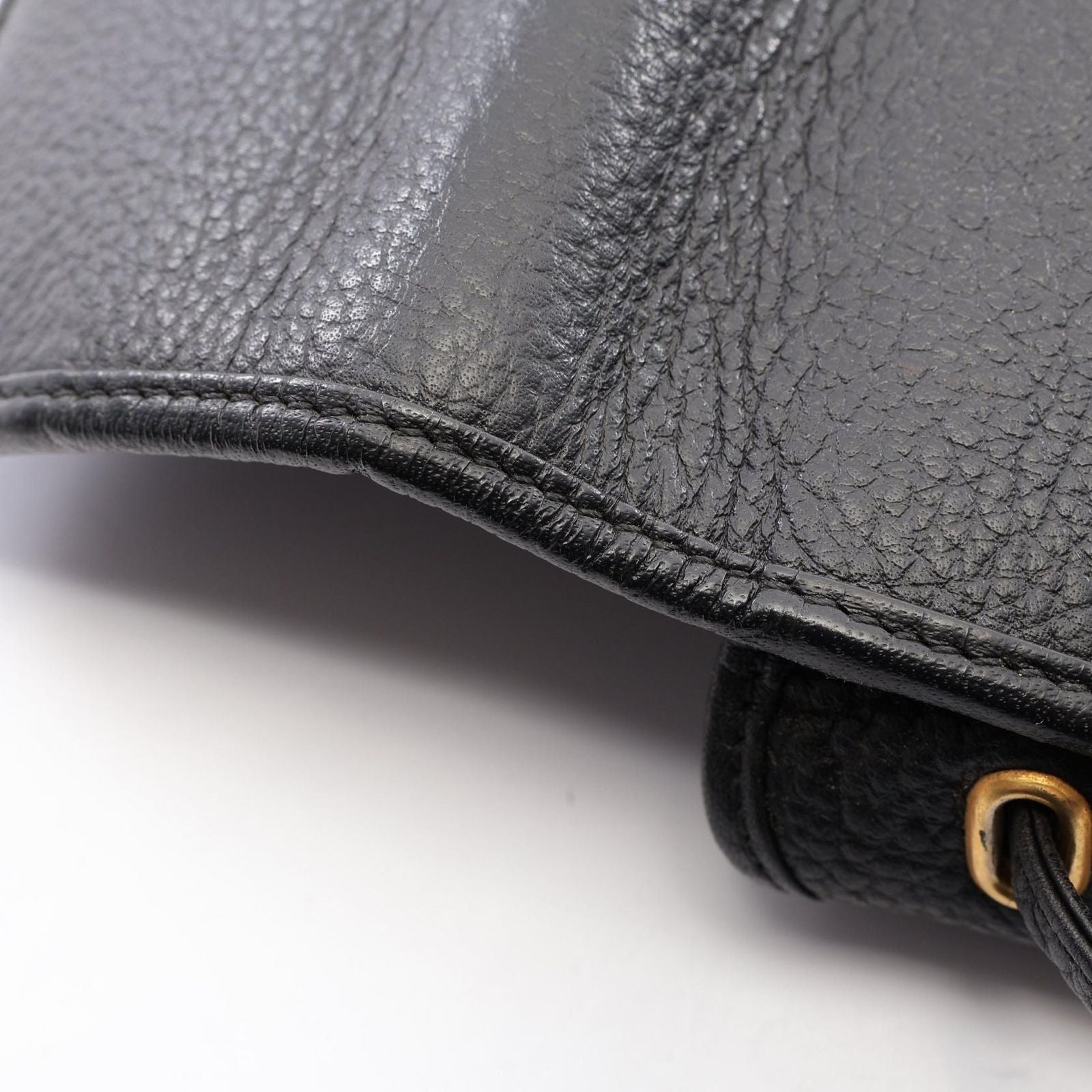 Dior Shoulder Bag CD Logo Black Leather — view 8
