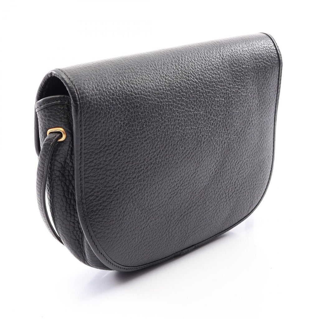 Dior Shoulder Bag CD Logo Black Leather — view 2