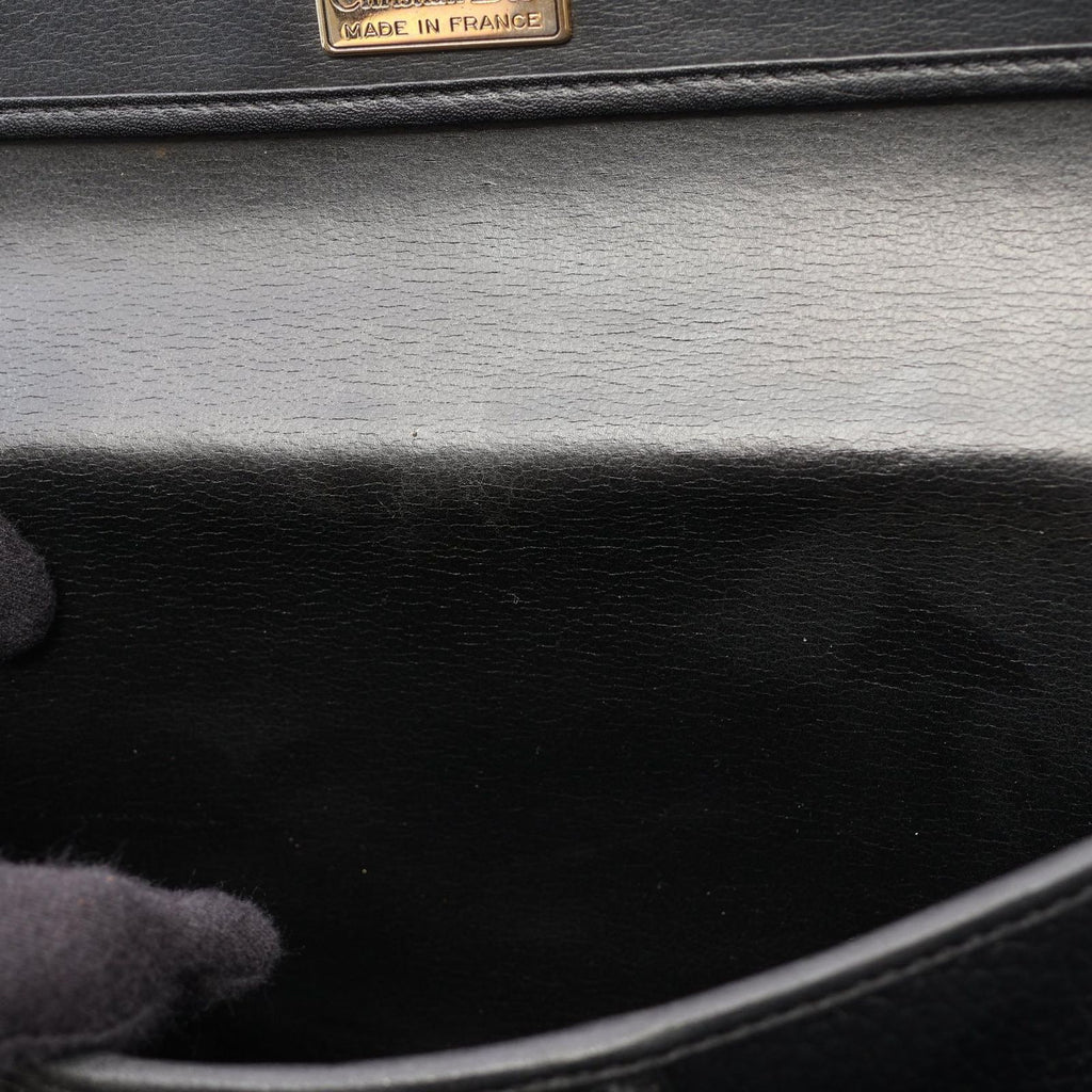 Dior Shoulder Bag CD Logo Black Leather — view 7