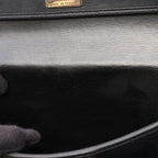 Dior Shoulder Bag CD Logo Black Leather — view 7