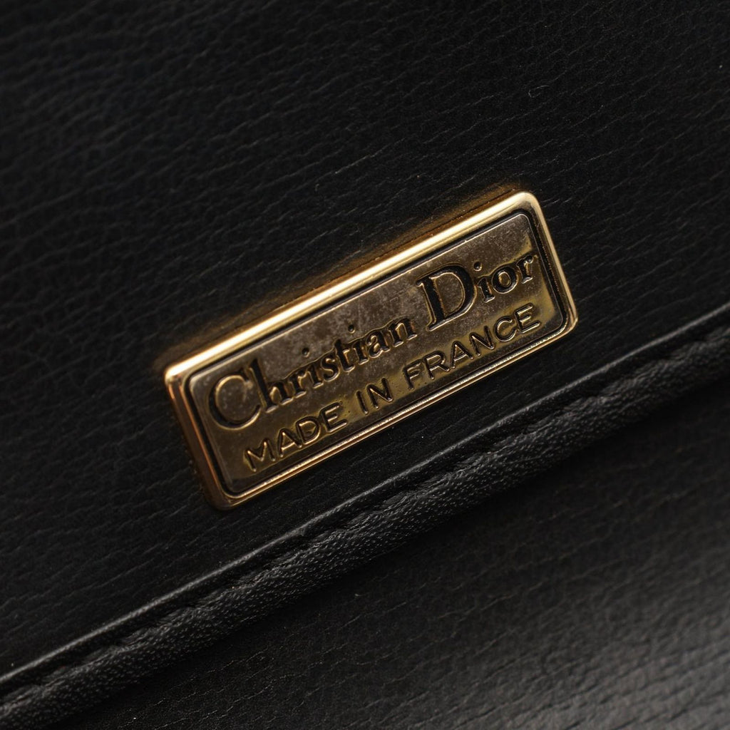 Dior Shoulder Bag CD Logo Black Leather — view 4