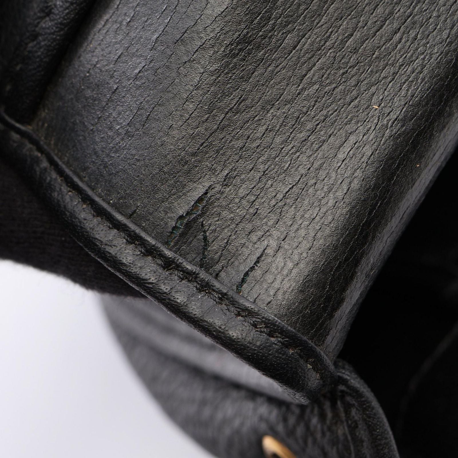 Dior Shoulder Bag CD Logo Black Leather — view 5