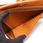 Hermes Bifold Wallet Bearn Souffle Gold Leather Calf — view 6
