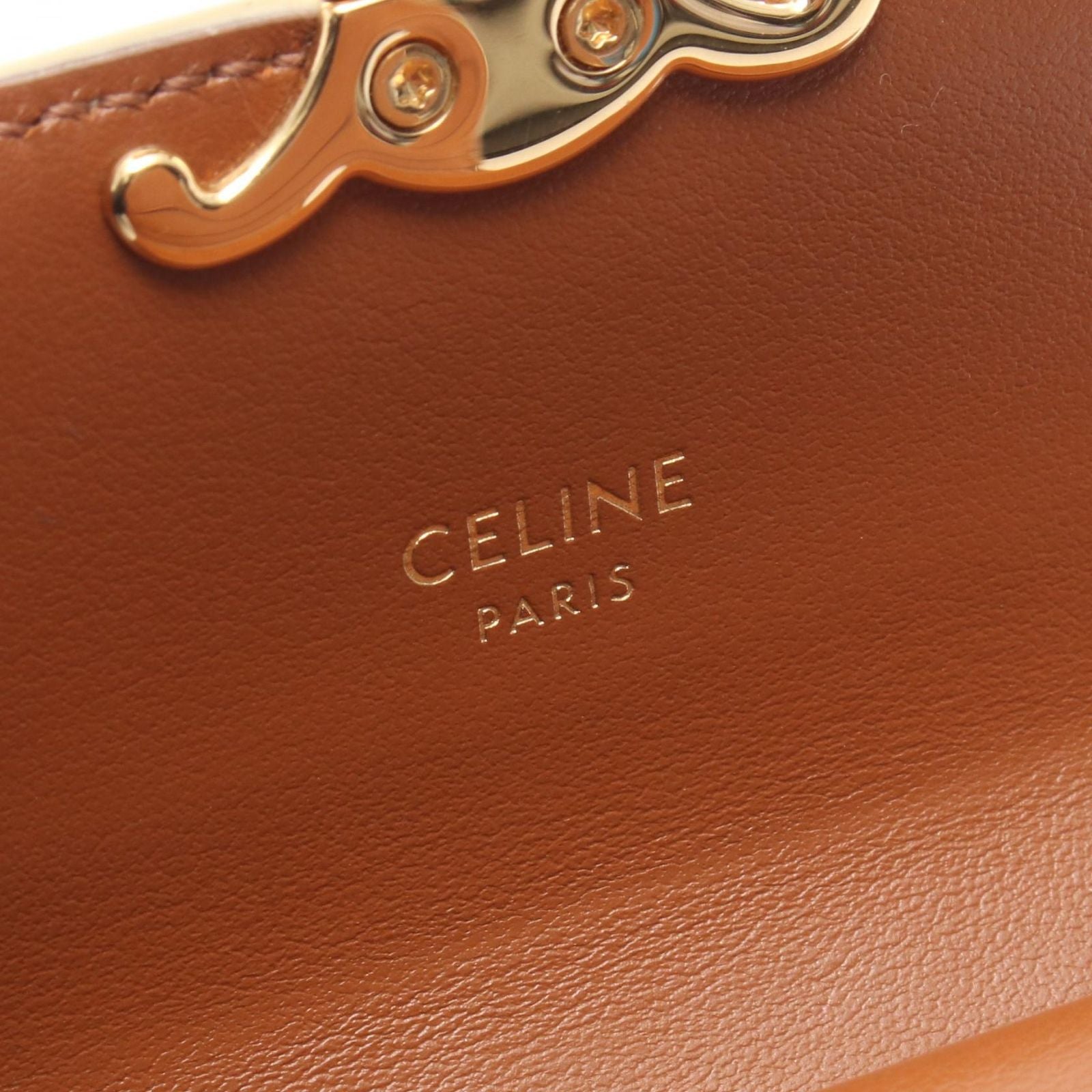 Celine Trifold Wallet Triomphe Small Flap White — view 6