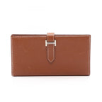 Hermes Bifold Wallet Bearn Souffle Cognac