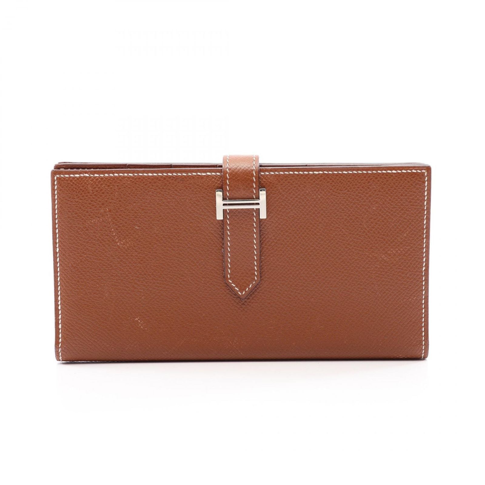 Hermes Bifold Wallet Bearn Souffle Cognac