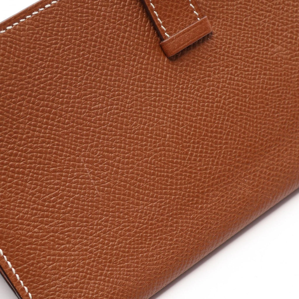 Hermes Bifold Wallet Bearn Souffle Cognac — view 8