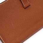 Hermes Bifold Wallet Bearn Souffle Cognac — view 8