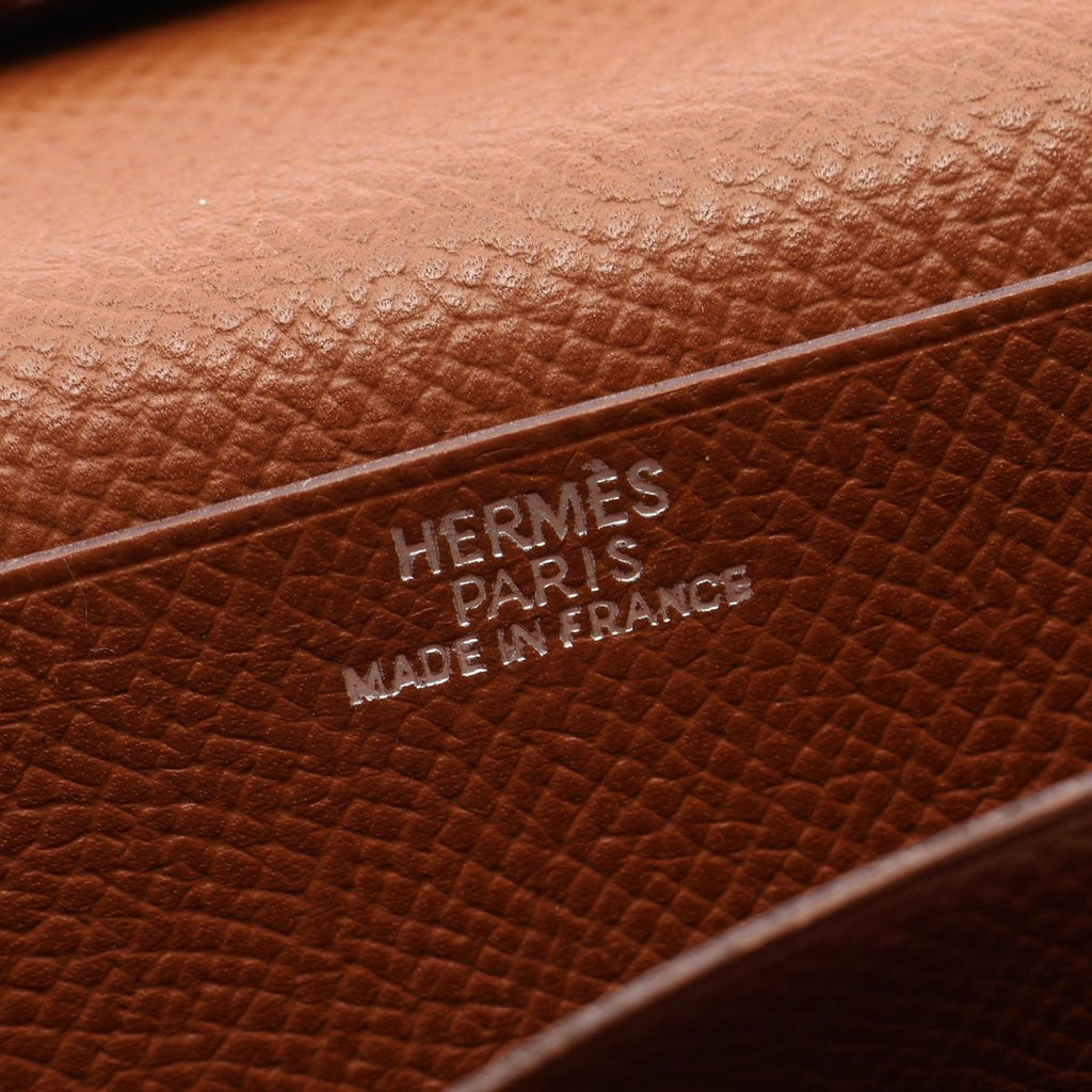 Hermes Bifold Wallet Bearn Souffle Cognac — view 4