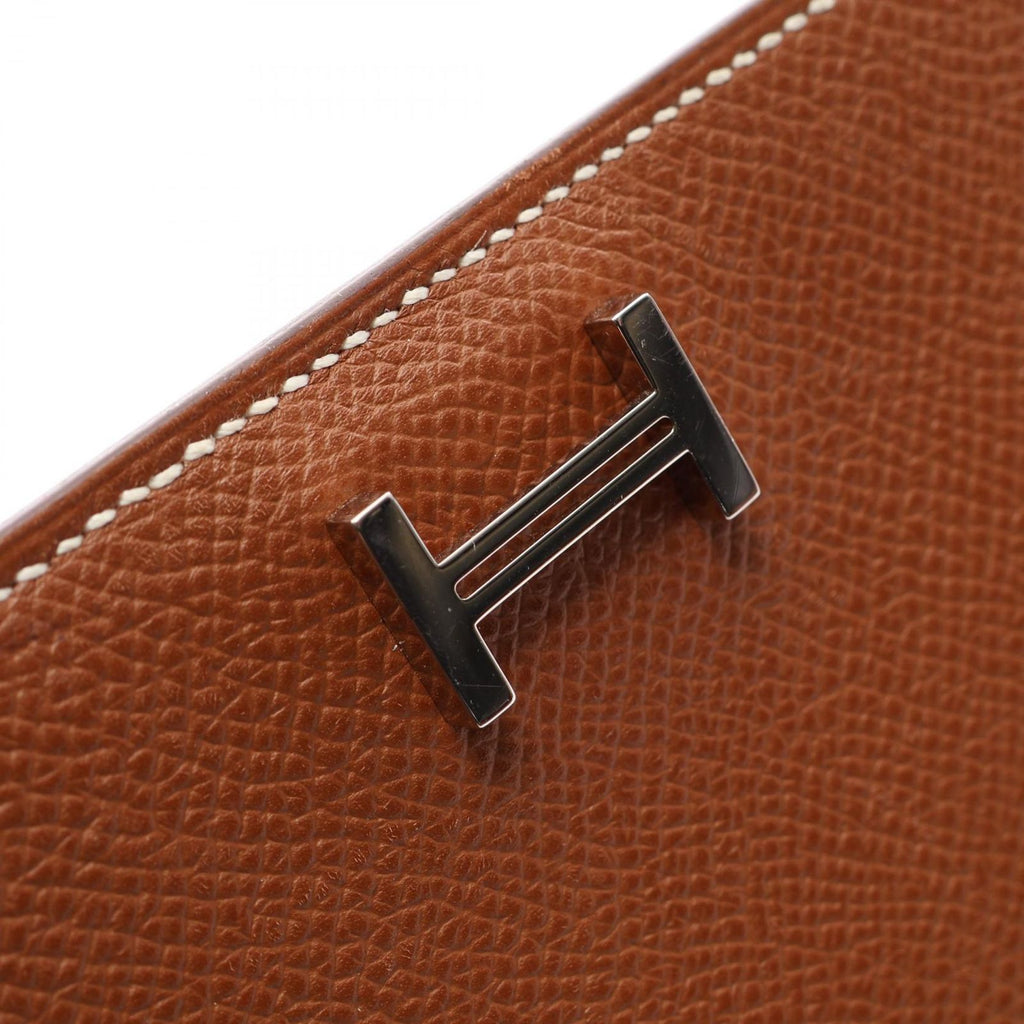 Hermes Bifold Wallet Bearn Souffle Cognac — view 9