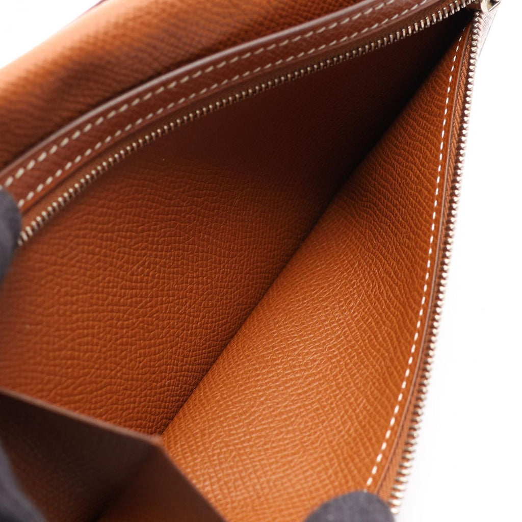 Hermes Bifold Wallet Bearn Souffle Cognac — view 6