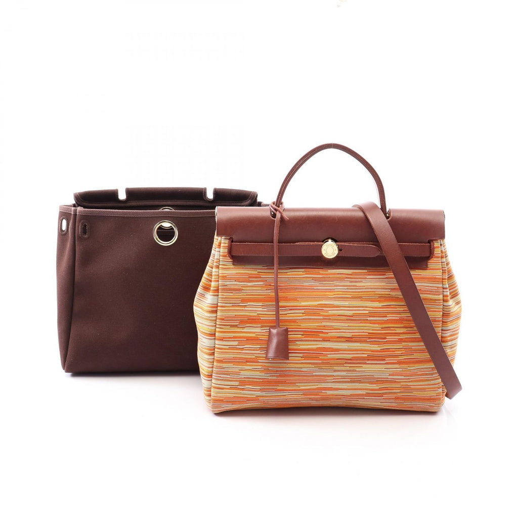 Hermes Handbag Herbag PM 2-Way Multi Canvas