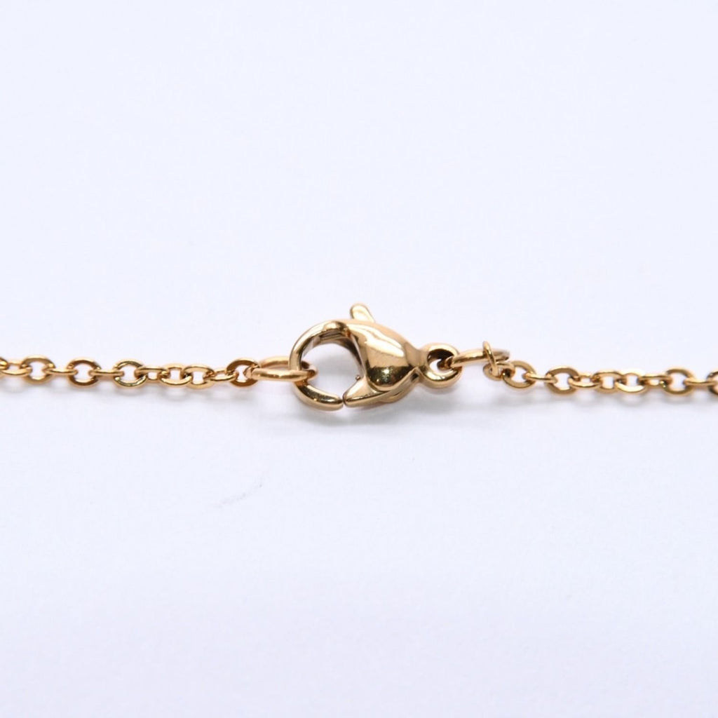 Hermes Pop H Necklace Orange Lacquer Oval Forme Brass Gold Pendant — view 5