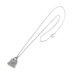 Hermes Amulet Birkin Diamond Necklace 40 cm 18k WG — view 2