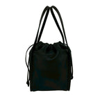 Loewe Vintage Anagram Logo Nappa Leather Drawstring Handbag Mini Tote Black — view 3