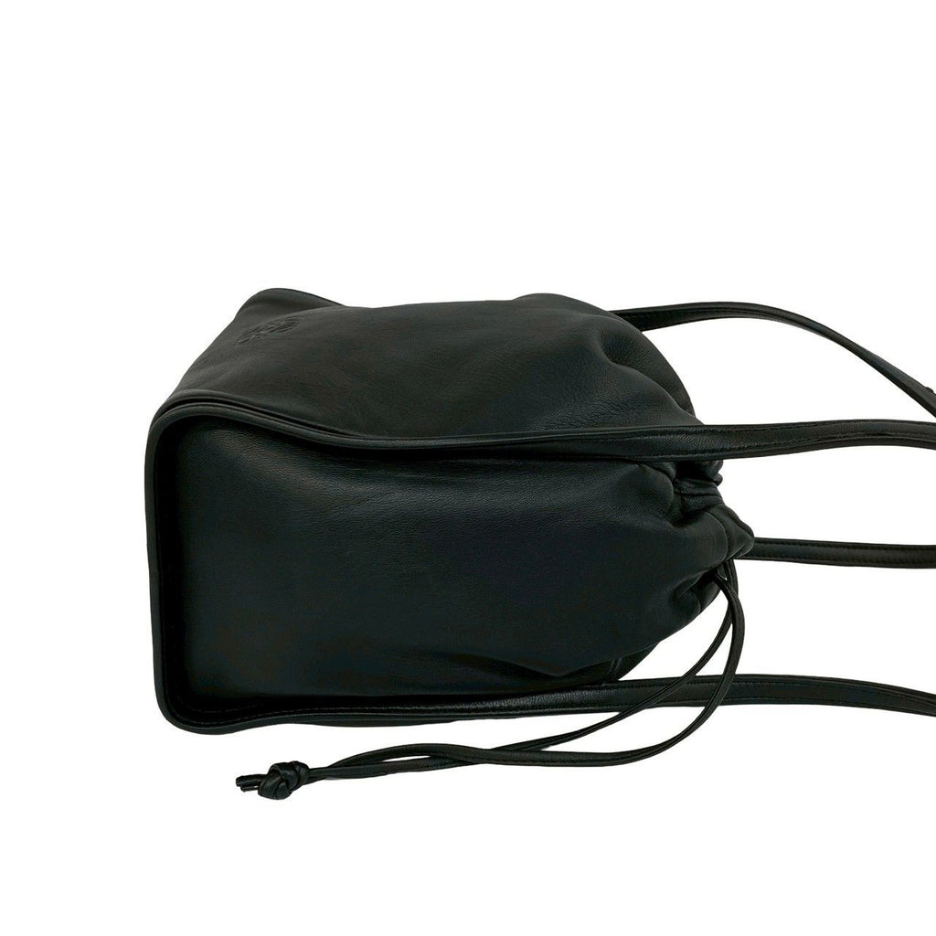Loewe Vintage Anagram Logo Nappa Leather Drawstring Handbag Mini Tote Black — view 6