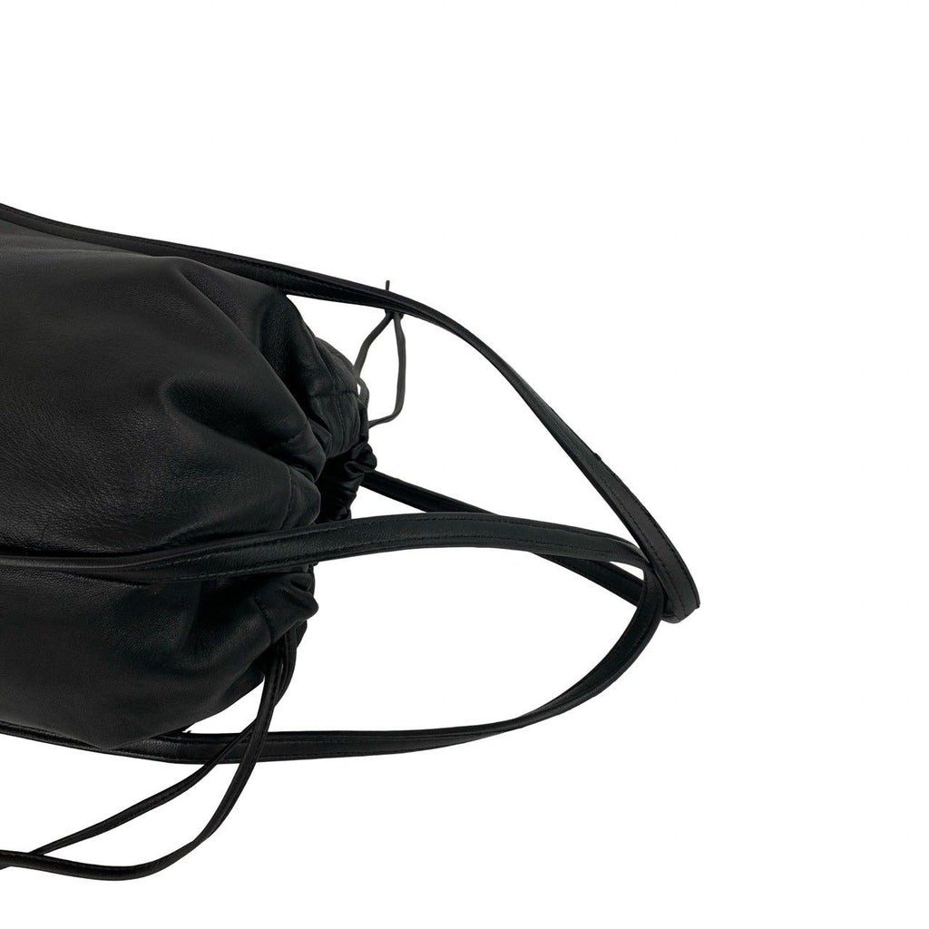 Loewe Vintage Anagram Logo Nappa Leather Drawstring Handbag Mini Tote Black — view 4