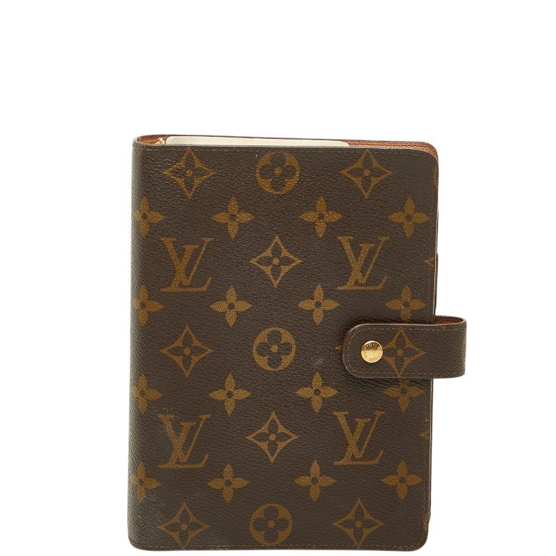 Louis Vuitton Monogram Agenda System Planner Brown Leather