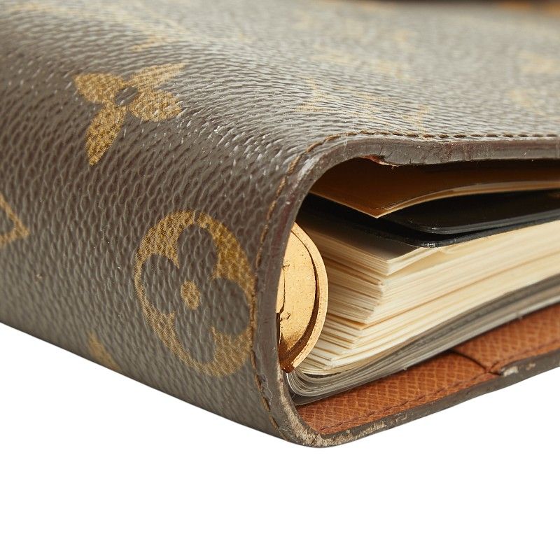 Louis Vuitton Monogram Agenda System Planner Brown Leather — view 4