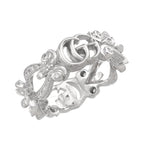 Gucci Flora Ring Diamond 18k WG White Gold — view 4