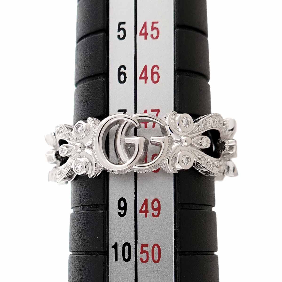 Gucci Flora Ring Diamond 18k WG White Gold — view 5