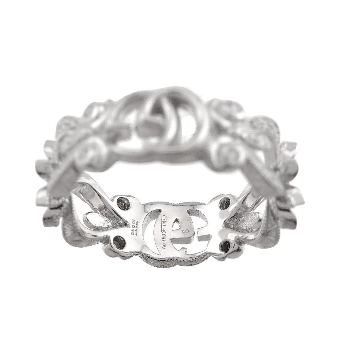 Gucci Flora Ring Diamond 18k WG White Gold — view 3