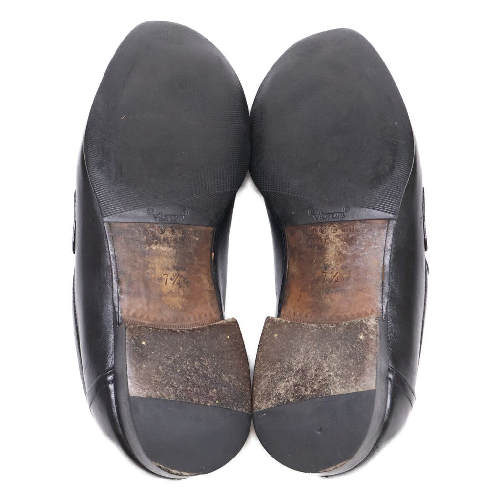 Gucci Interlocking Leather Loafers — view 6