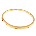 Louis Vuitton Empreinte 18 cm Bangle Bracelet 18k YG Yellow Gold — view 5