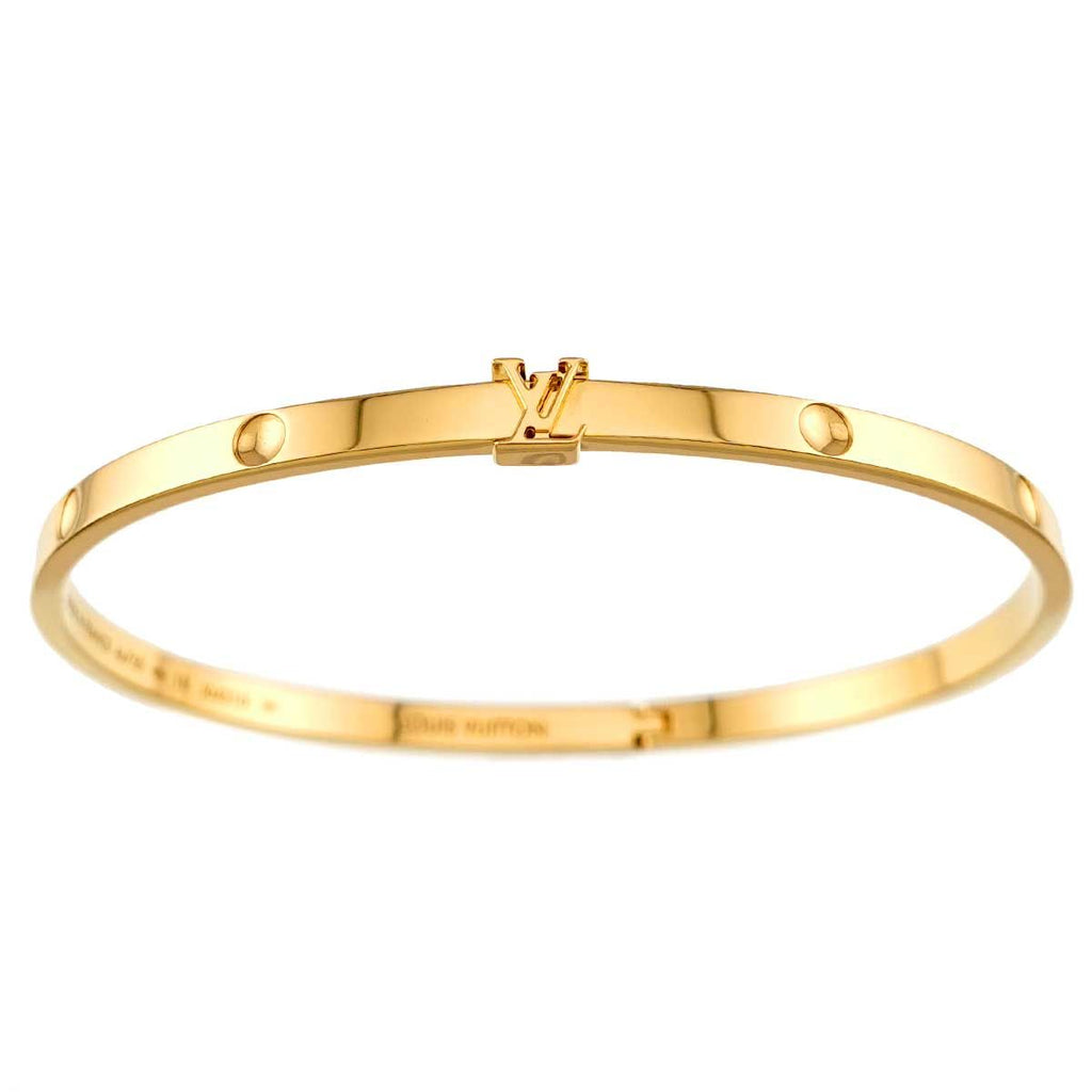 Louis Vuitton Empreinte 18 cm Bangle Bracelet 18k YG Yellow Gold — view 2