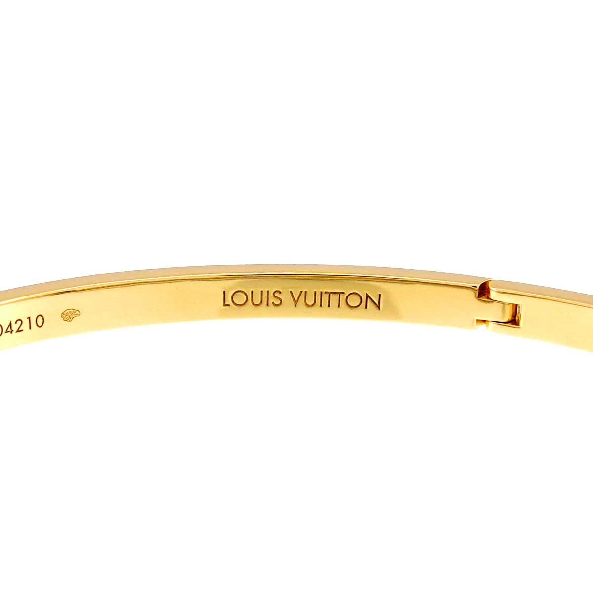 Louis Vuitton Empreinte 18 cm Bangle Bracelet 18k YG Yellow Gold — view 6