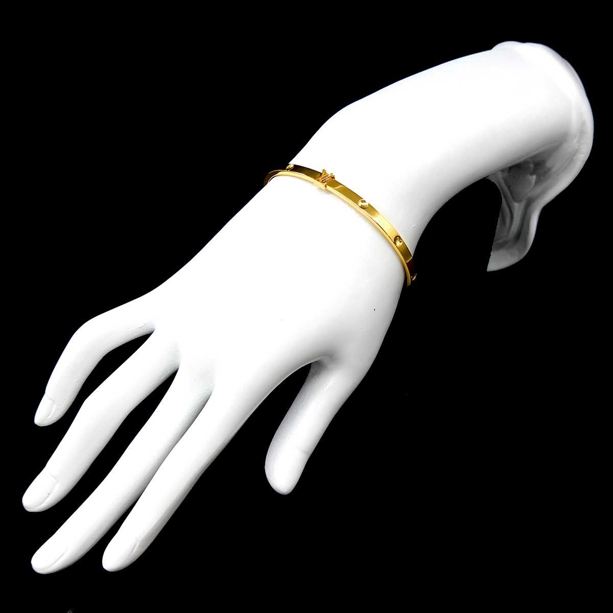 Louis Vuitton Empreinte 18 cm Bangle Bracelet 18k YG Yellow Gold — view 8