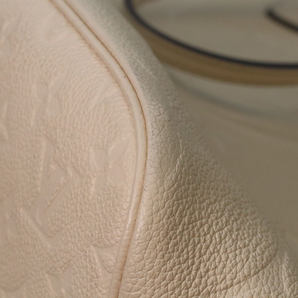 Louis Vuitton Monogram Empreinte Cream Neverfull — view 9