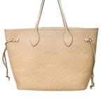 Louis Vuitton Monogram Empreinte Cream Neverfull — view 3