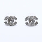 Chanel CC Logo Earrings 00 Metal Silver