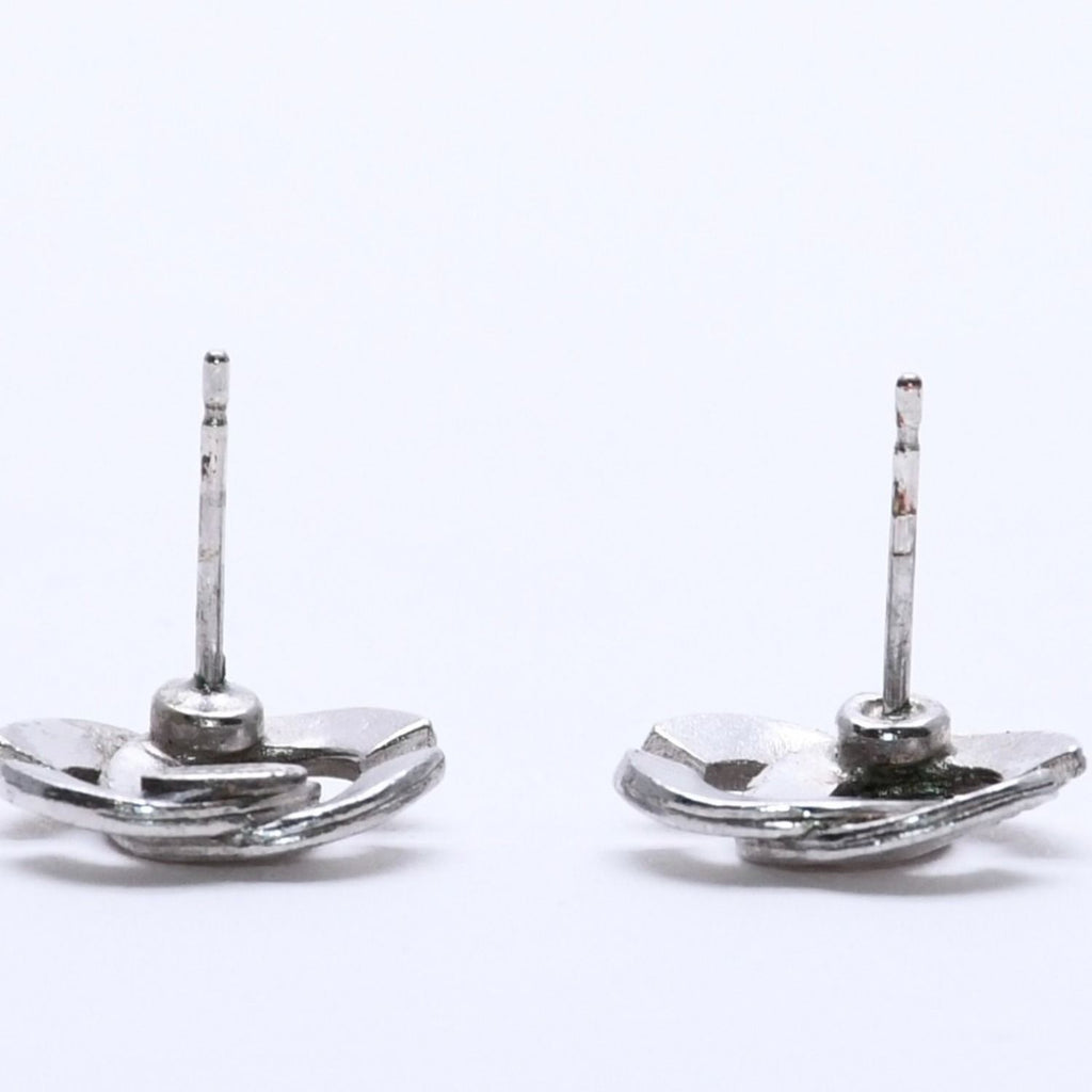 Chanel CC Logo Earrings 00 Metal Silver — view 7
