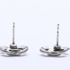 Chanel CC Logo Earrings 00 Metal Silver — view 7