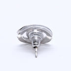 Chanel CC Logo Earrings 00 Metal Silver — view 5