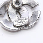 Chanel CC Logo Earrings 00 Metal Silver — view 8