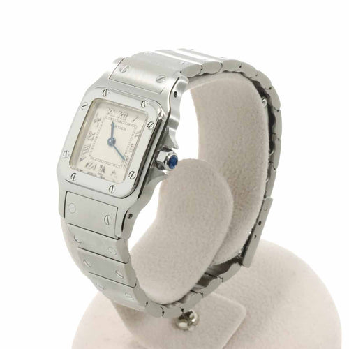 Cartier Santos Galbee SM Watch Ivory Quartz — view 2