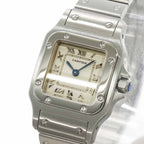 Cartier Santos Galbee SM Watch Ivory Quartz — view 6