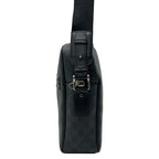 Gucci Shoulder Bag GG Pattern Black Dark Gray Leather — view 4