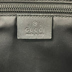 Gucci Shoulder Bag GG Pattern Black Dark Gray Leather — view 9