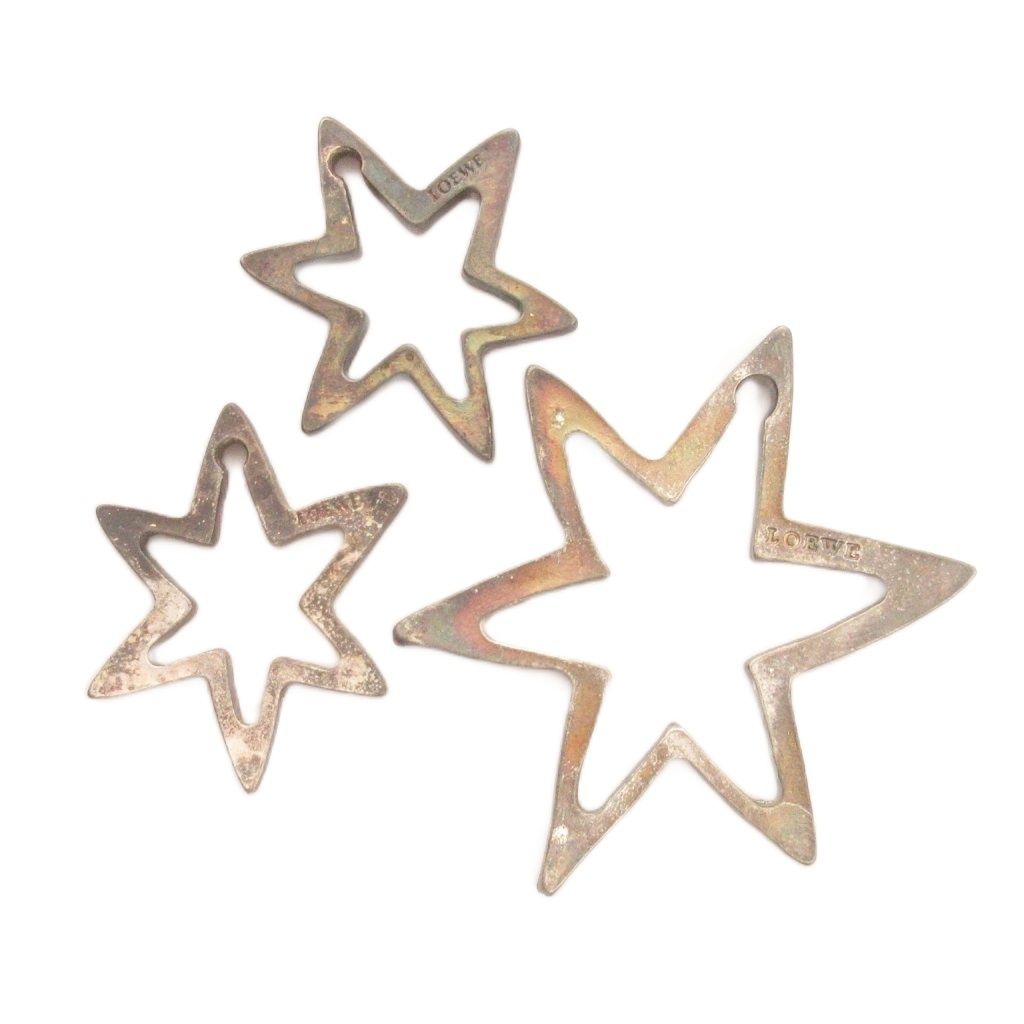 Loewe Pendant Triple Strand Star Silver
