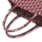 Dior Oblique Book Tote Large Canvas Bordeaux — view 5